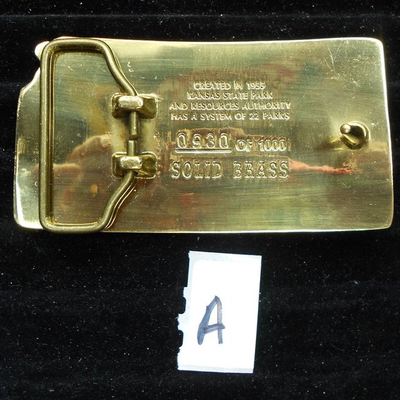 Pick a vintage Kansas State Park Belt Buckle - Picture 2 of 5